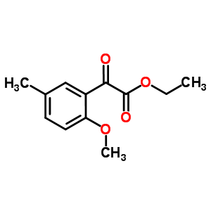 ETHYL 2-METHOXY-5-METHYLBENZOYLFORMATE结构式