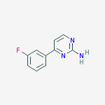 4-(3-FLUOROPHENYL)PYRIMIDIN-2-AMINE结构式