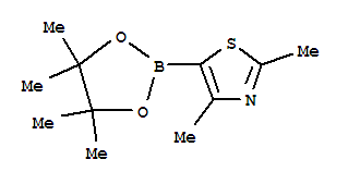 Structure of 2,4-DIMETHYL-5-(4,4,5,5-TETRAMETHYL-1,3,2-DIOXABOROLAN-2-YL)-1,3-THIAZOLE