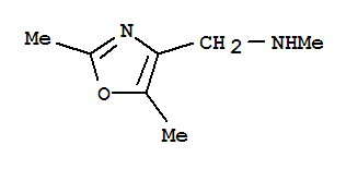 Structure of N-[(2,5-DIMETHYL-1,3-OXAZOL-4-YL)METHYL]-N-METHYLAMINE
