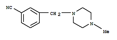 Structure of 3-[(4-METHYLPIPERAZIN-1-YL)METHYL]BENZONITRILE