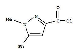 Structure of 1-METHYL-5-PHENYL-1H-PYRAZOLE-3-CARBONYL CHLORIDE