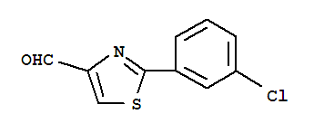 Structure of 2-(3-CHLOROPHENYL)-1,3-THIAZOLE-4-CARBOXALDEHYDE 97