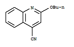 4-Quinolinecarbonitrile,2-butoxy-结构式