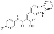 Structure of 2-Hydroxy-N-(4-methoxyphenyl)-11H-benzo[a]carbazole-3-carboxamide