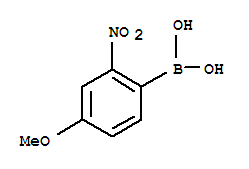 Structure of 4-Methoxy-2-nitrophenylboronic acid