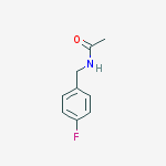 N-((4-FLUOROPHENYL)METHYL)ETHANAMIDE结构式