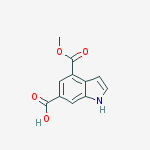 4,6-INDOLE DICARBOXYLIC ACID METHYL ESTER结构式