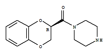 (R)-(2,3-DIHYDRO-BENZO[1,4]DIOXIN-2-YL)-PIPERAZIN-1-YL-METHANONE结构式
