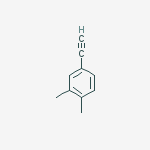Structure of Benzene, 4-ethynyl-1,2-dimethyl-