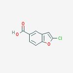 2-chlorobenzofuran-5-carboxylic acid结构式