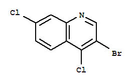 3-BROMO-4,7-DICHLOROQUINOLINE结构式