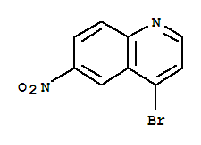 Structure of 4-BROMO-6-NITROQUINOLINE