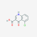 5-Chloro-4-hydroxyquinoline-3-carboxylic acid结构式