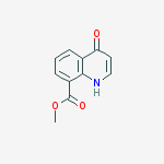 Structure of methyl 4-oxo-1H-quinoline-8-carboxylate