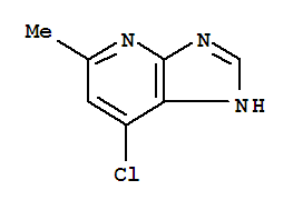 3H-Imidazo[4,5-b]pyridine,  7-chloro-5-methyl-结构式