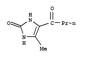 2H-Imidazol-2-one,  1,3-dihydro-4-methyl-5-(1-oxobutyl)-结构式