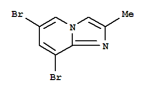 Structure of 6,8-dibromo-2-methylimidazo[1,2-a]pyridine