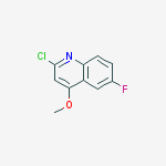 Structure of 2-CHLORO-6-FLUORO-4-METHOXYQUINOLINE