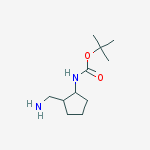 Structure of 2-(BOC-AMINO)-CYCLOPENTANEMETHANAMINE
