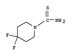 Structure of 1-Piperidinecarbothioamide,  4,4-difluoro-