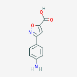 3-(4-AMINO-PHENYL)-ISOXAZOLE-5-CARBOXYLIC ACID结构式