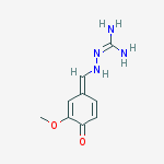 2-[[(e)-(3-methoxy-4-oxocyclohexa-2,5-dien-1-ylidene)methyl]amino]guanidine结构式