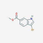 Structure of METHYL 3-BROMOINDOLE-6-CARBOXYLATE