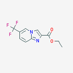 Structure of ethyl 6-(trifluoromethyl)imidazo[1,2-a]pyridine-2-carboxylate