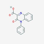 Structure of 3-oxo-4-phenylquinoxaline-2-carboxylic acid