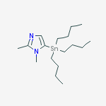 Structure of 1,2-Dimethyl-5-(tributylstannyl)imidazole