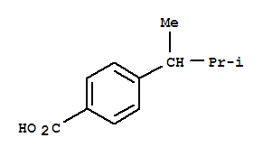 Structure of Benzoic acid, p--alpha--methylisobutyl-
