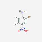 Structure of 4-Amino-5-bromo-2,3-dimethyl-1-nitrobenzene