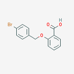 Benzoic acid, 2-[(4-bromophenyl)methoxy]-结构式
