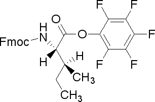 Structure of FMOC-ILE-OPFP
