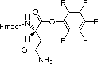 Structure of FMOC-ASN-OPFP