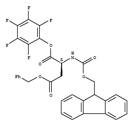 FMOC-ASP(OBZL)-OPFP结构式