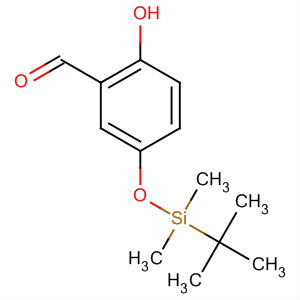Structure of Benzaldehyde, 5-[[(1,1-dimethylethyl)dimethylsilyl]oxy]-2-hydroxy-