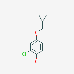Structure of 2-CHLORO-4-(CYCLOPROPYLMETHOXY)PHENOL