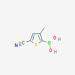 Structure of 5-CYANO-3-METHYLTHIOPHEN-2-BORONIC ACID