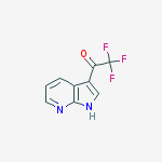 Ethanone, 2,2,2-trifluoro-1-(1H-pyrrolo[2,3-b]pyridin-3-yl)-结构式