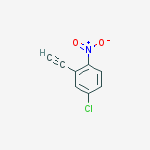 Structure of 4-CHLORO-2-ETHYNYL-1-NITRO-BENZENE