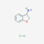 Structure of 2,3-DIHYDRO-BENZOFURAN-3-YLAMINE HYDROCHLORIDE
