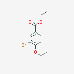 Structure of ethyl 3-bromo-4-isopropoxybenzoate