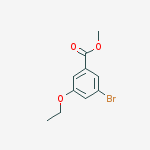 Methyl 3-bromo-5-ethoxybenzoate 的化学结构式