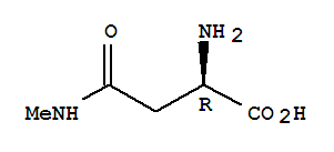 Structure of (S)-2-amino-4-(methylamino)-4-oxobutanoic  acid