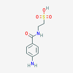 Structure of N-(P-AMINOBENZOYL)TAURINE