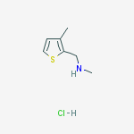 Structure of N-Methyl-n-[(3-methylthien-2-yl)methyl]amine, HCl