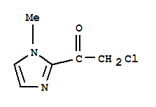 Structure of Ethanone,  2-chloro-1-(1-methyl-1H-imidazol-2-yl)-