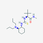 Butanamide,2-[[[[(1R,2R)-2-(dipropylamino)cyclohexyl]amino]thioxomethyl]amino]-N,3,3-trimethyl-, (2S)-结构式